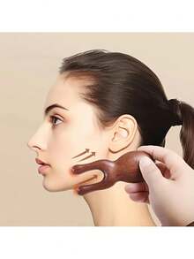 Kopfmassage Kamm Meridian Kamm Kopfhaut Entschlackung Kopftherapie Artefakt Gesichtsschaben Vier-in-Eins Multifunktions-Massagekamm, geeignet für Weihnachten, Herbst, Winter, Frühlingsfest Weihnachten