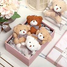 1pc/2pcs/5pcs/10pcs Mini Plush Bear Toys, Small Plush Bear Cute Soft Plush Animal Toy Gifts, Suitable For DIY Key Chain Birthday Baby Shower Wedding Party Gifts. - Multicolor - View 4