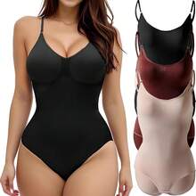 3 PCS Body Moldeadora de Mujer,Shapewear Body para Mujer con Control de Abdomen,Can Efecto de tensar el Abdomen y Levantar los glúteos,Perfecto para recuperación posparto y Modelado Corporal - Extra Grande - Ver 2