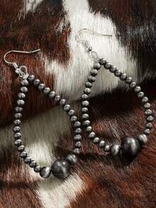2Pcs Vintage Classic Teardrop Beaded  Women's Earrings Suitable For Daily Party Gifts - Nhiều màu - Xem 7