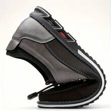 Mens   Plain    Basics  Casual    Buckle    Comfortable Loafers   Outdoor    All Seasons Shoes Sneakers - Xám - Xem 4