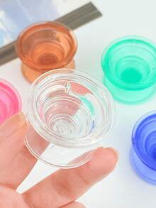 1个透明彩色充气手机支架，可折叠手机气垫支架，桌面充气手机支架，兼容、安卓手机，生日礼物，送给家人、朋友的礼物，生日推拉式手机支架 - 彩色 - 查看 5