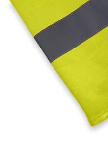 5PCS Men's High Visibility Vest With Reflective Stripes (Yellow & Orange) - Yellow - View 8