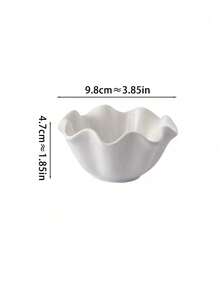 1/2/3/4-Pcs Set Retro Minimalist White Ceramic Lotus Leaf Shaped Tea/Dessert Plates, Serving Trays, Nuts Bowls White For Lotus Flower Lace Dessert Plate, Simple Dipping Dish, Ice Cream Bowl, Multi-Functional Dessert Plate, Suitable For Afternoon Tea, Parties And Home Kitchens, Home Kitchenware, Afternoon Tea Set, Delicate Serving Dish, Stylish Dessert Bowl - 彩色 - 查看 6