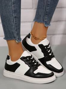 New Women White Casual Sneakers, Spring/Autumn Sport Walking Shoes, Outdoor Non-Slip Flat Trainers