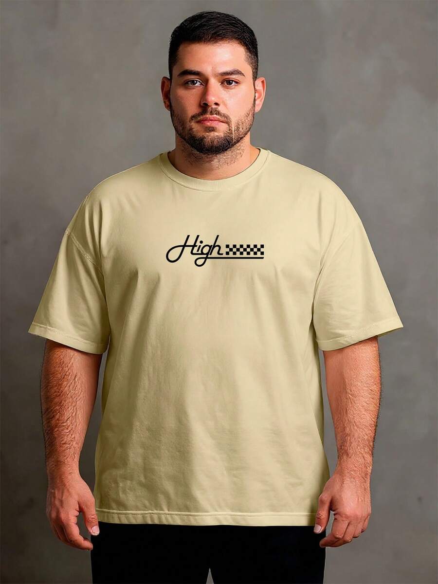 Camiseta Plus Size Masculina GG ao G5 Estilo Casual Modelagem Confortável para Todos os Dias