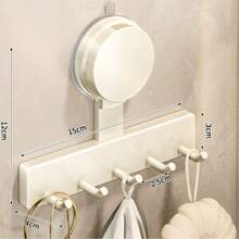 Mejor Gancho adhesivo sin taladro de acero inoxidable resistente con ventosa para colgar sobre la puerta, soluciones de organización del hogar, accesorios de baño, ganchos multiusos, almacenamiento de garaje, ganchos de utilidad, diseño de instalación libre, moderno y práctico - Multicolor - Ver 7
