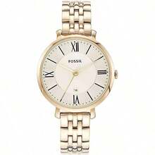 Fossil Women's Quartz Stainless Steel Three-Hand Watch Stainless Steel Case/Glass Mirror ES3434/ES3435/ES3545 - Gold - View 1