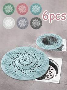 1个装毛发收集器淋浴排水盖保护套，硅胶浴缸毛发塞，排水垫，厨房水槽过滤器，淋浴和浴缸排水保护套，易于安装和清洁，适用于浴室浴缸淋浴和水槽，家居浴室装饰，秋季装饰，返校季浴室配件，浴室工具 - 彩色 - 查看 10