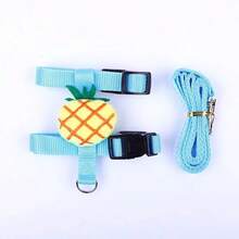 柔软可调节背带和牵引绳套装 - 舒适步行背心背带，适合中小型猫、兔子、小型宠物，透气兔子胸背带 - 彩色 - 查看 30