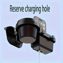 Portable Car Door Cup Holder, Beverage Rack, Side Door Car Window Phone Slot, Hanging Storage Rack, Car Organizer With Dual Hooks And Charging Port