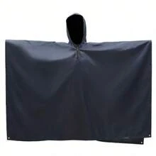 Camouflage wasserdichter Regenponcho, tragbarer wiederverwendbarer Regenjacke mit Kapuze, geeignet für Männer und Frauen