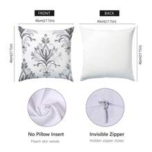 4 Stücke Set minimalistische tägliche Morris Muster Kissenbezüge, einseitig bedrucktes Samt Material, 45*45/50*50/40*40 cm Kissenbezüge für moderne Stoffcouch Inneneinrichtung, Party Dekoration, Geschenk - Verschiedenfarbig - Übersicht 12