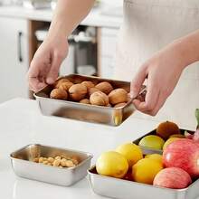 Sealed Food Storage Containers - Stackable, Stainless Steel, Leak-Proof, Space-Saving, Reusable, Ideal For Meal Prep, Storing Fruits, Meats, Vegetables, Leftovers, Keeping Fridge & Freezer Fresh, Versatile Use, Also Suitable For Christmas, Halloween, New Year Holidays, Valentine's Day Gifts, Travel Essentials - Multicolor - View 8