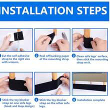 Adjustable Sofa Gap Filler - Sofa Specific Connector, Cushion Pad, Prevents Lateral Sliding, Suitable For Sofas And Furniture - Multicolor - View 5