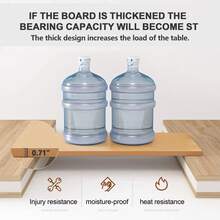 80cm/100cm Home Office Desk, Modern Minimalist Style Computer Desk, Dressing Table, Simple Study Desk Suitable For Small Spaces, Makeup And Dressing Table - Maple - View 3