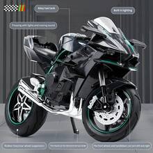 1:10Premium Alloy Motorcycle Model - Perfect Gift For Boys, Ideal For Christmas, Halloween, Thanksgiving | Collectible Toy Car & Motorbike Display - 黑色 - 查看 5