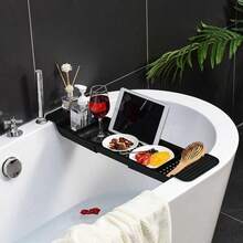 Multi-Function Retractable Bathtub Storage Rack Bath Tray Shelf Tub  Towel Storage Shelf Kitchen Sink Drain Holder - Multicolor - View 1