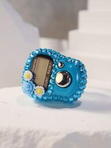 1pc/5pcs/10pcs New Counter, Ramadan, Christmas, Halloween, Holiday, Electronic Manual Button Counter, Compact Mini Portable Ring Counter, Thumb Press Counter - Multicolor - View 16