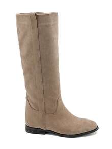 Women's Premium Customized Suede Boots - Elegant & Comfortable, Available In Multiple Colors - Khaki - View 3