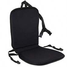 Premium All Gel Orthopedic Seat And Back Cushion Pad Upper Lower Back Support Pillow For Car Office Kitchen Chair Pressure Sore Coccyx Pain Relief Prevents Sweaty Bottom Foldable - màu đen - Xem 2