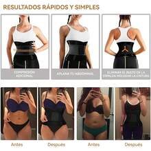 Cinturón De Entrenamiento De Cintura para Mujer, Dispositivo para Moldear La Cintura, Ejercicio De Sauna para Moldear La Cintura Y Dispositivo De Ajuste Abdominal - 2XL - Ver 4