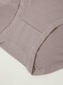 6件/包加大码女式高腰纯色弹力舒适比基尼内裤