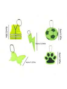Night Reflective Keychain For Cycling - High Visibility Safety Keyring Tag For Night Running, Jogging, Backpacks & Bags, Essential Reflective Gear For Students And Cyclists, Gifts For Firends And Families - Multicolor - View 3