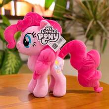 Hasbro Hasbro 我的小马驹 30 厘米毛绒玩具，官方正品暮光闪闪萍琪派小蝶彩虹冲刺毛绒玩具，适合女孩的柔软可拥抱毛绒玩具，适合女孩的理想生日假期可爱礼物 - 萍琪派 - 查看 1