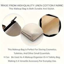 Canvas Charger Cable Storage Bag, Unisex Travel Organizer, Electronic Accessory Pouch With Funny Charger Printing, Bags Luggage,Travel Bags, Travel Accessories,Travel Organizers, Cosmetic Bags - 白色 - 查看 5
