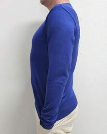 Men's Cold Weather Sweater | Men's Knit Sweater | Winter Knit Wool Pullover Long Sleeve V-Neck Men's Knit Sweater V-Neck Long Sleeve Fitted Basic Comfortable | Men's Knit Sweater With V-Neck Ribbed Casual Elegant | Men's Fine Knit Pullover Long Sleeve V-Neck Basic Various Colors | Men's Knit Sweater V-Neck Casual Style Comfortable For Everyday - 皇家 - 查看 10