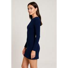 Women Short Dresses - Navy Blue - View 2