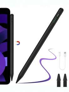 Lápiz táctil Apple con indicador de energía LED para modelos iPad Pro y Air 2018-2025, batería recargable de 120mAh