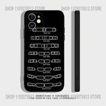 Black White compatible with B-BMW-es M3 Phone Case compatible with  17 16,15,14,13,12,11,Pro,XS,Max,XR,Plus,Mini Soft Silicone Black Shockproof, Cover compatible with  17 pro hülle,  17 pro max hülle,  17 hülle,  16 pro hülle - Z7 - Übersicht 6