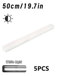 1pc Under Cabinet Light, Wireless Motion Sensor LED Light Bar, LED Long Sense Light, Rechargeable Magnetic Night Light, For Corridor Kitchen Cabinet Stairs Hallway Wardrobe Home Room Decoration - White - View 18