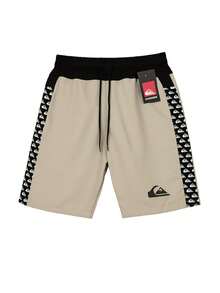 Quiksilver Men's Bermuda Shorts With Side Pockets And Elastane - 米色 - 查看 1