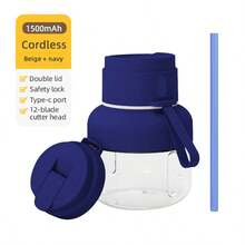 Portable Juicer, Small Wireless Electric Fruit And Vegetable Juice Cup - Multicolor - View 12