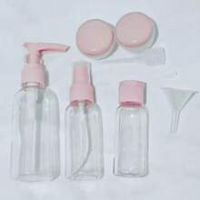 Juego de botellas de viaje rellenables, con atomizador, loción, champú, gel de ducha, contenedores portátiles para cosméticos