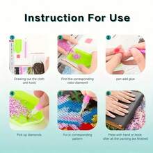 1 pieza Kit de pintura de diamantes 5D hecho a mano con diseño de gato negro con forma de corazón, adecuado para decoración del hogar y de pared - regalo perfecto para familiares y amigos, sin marco - Multicolor - Ver 5