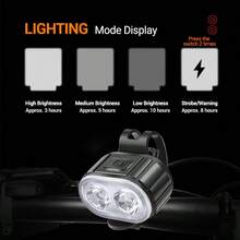 Juego de luces delanteras y traseras para bicicleta, luces LED recargables por USB a prueba de agua, adecuadas para bicicletas de montaña, accesorios para bicicleta - Multicolor - Ver 4