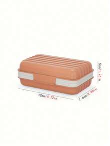 Minimalist Soap Dish, Rectangular Plastic Soap Box With Cover, Draining Soap Tray, Rectangular Plastic Soap Rack, Bathroom Soap Holder, Covered Soap Box, Bathroom Draining Soap Dish, Minimalist Soap Box Storage Rack, Bathroom Accessories, Home Bathroom Decor, Autumn Decor, Back To School - MultiWarna - View 15