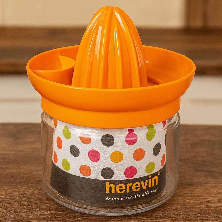 Juicer Extractor Orange Lemon Fruit Juice Squeezer Cup Fruit Juice Extractor - Orange 425ml - View 1