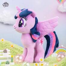 Hasbro Hasbro 我的小马驹 30 厘米毛绒玩具，官方正品暮光闪闪萍琪派小蝶彩虹冲刺毛绒玩具，适合女孩的柔软可拥抱毛绒玩具，适合女孩的理想生日假期可爱礼物 - 暮光閃閃 - 查看 3