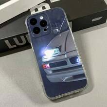Car B-BMW E20 E30 E36 Phone Case Compatible With  16,15,14,13,12,11 Plus, Pro, Max, XR, XS, X, 7, 8 SE, Mini Transparent Silicone Soft Cover Compatible With  17 Pro Case,  17 Pro Max Case,  17 Case,  16 Pro Case - z7 - 查看 3