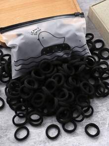 100 Pieces Of Women's Solid Color Casual, Women's Elastic Without Damaging Hair, Ponytail, Fixed Hair Rope ,Ponytail Holders ,Hair Elastics ,Hair Rubber Bands ,Scrunchies