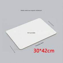 1 szt. Tablica do pisania, dwustronna, mała tablica suchościeralna, przenośna mini kolorowa tablica suchościeralna, niemagnetyczny długopis do tablicy suchościeralnej, do użytku domowego, biura itp., do zapisywania ważnych informacji, prezent - Wielokolorowe - Zobacz 9