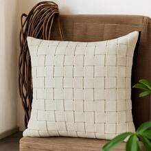Macrame Cotton Ribbon Cushion Cover Boho Chic Rustic Trance Modern 45CM X 45CM - Crude - View 2