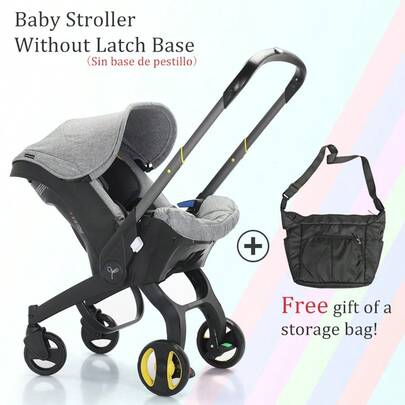 W zestawie z wózkiem znajduje się bezpłatna gondola, wielofunkcyjny wózek dla noworodków, regulowana rączka, kosz na zakupy, gondola i wózek, idealny do podróży, wygodna konstrukcja bez konieczności montażu, wyposażony w klips na klatkę piersiową.