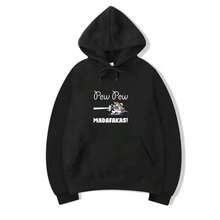 Unicorn PewPewPew Madafakas Unicorn Crazy Pew Gift Funny Hoodie - 黑色 - 查看 1