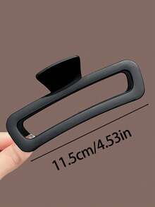 Bộ 3 kẹp tóc/1 kẹp tóc vuông cỡ lớn 11.5cm/4.53in dành cho nữ, màu nâu, đen, trắng mờ, kiểu dáng tối giản, nhẹ, làm bằng nhựa, phụ kiện tóc cao cấp, thời trang, đa năng, thanh lịch, phù hợp cho các hoạt động hàng ngày, rửa mặt/tóc, trang điểm, phối đồ, kẹp tóc mùa đông, kẹp tóc thanh lịch mùa hè, đi biển. - Nhiều màu - Xem 3